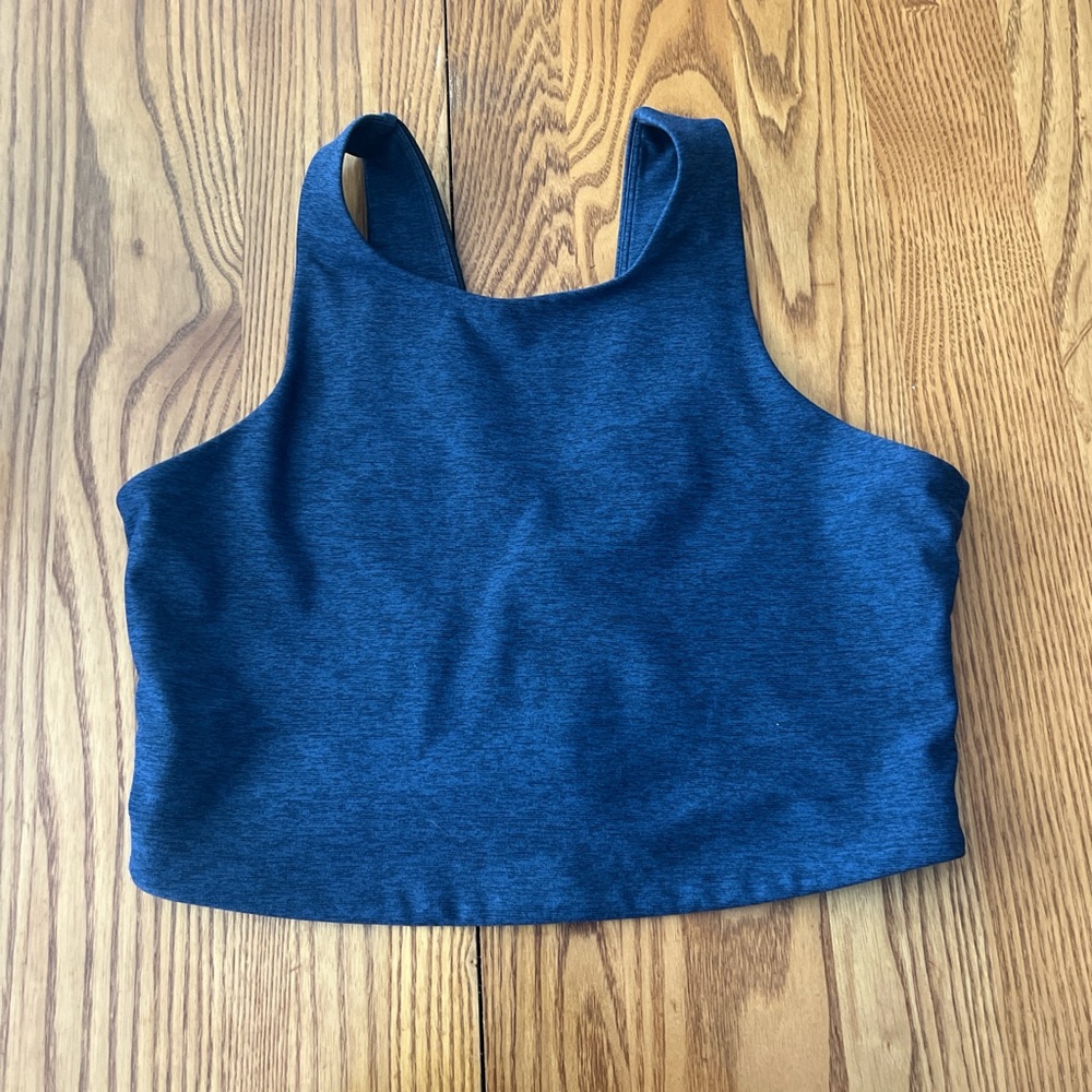 Outdoor Voices Navy and Black Crop Top